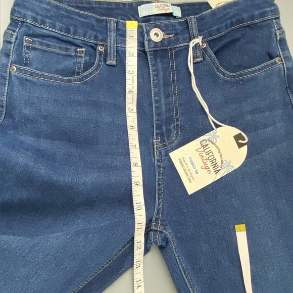 California Vintage Stretch Flare Blue Jeans Juniors 11/30 -NWT - Picture 7 of 14